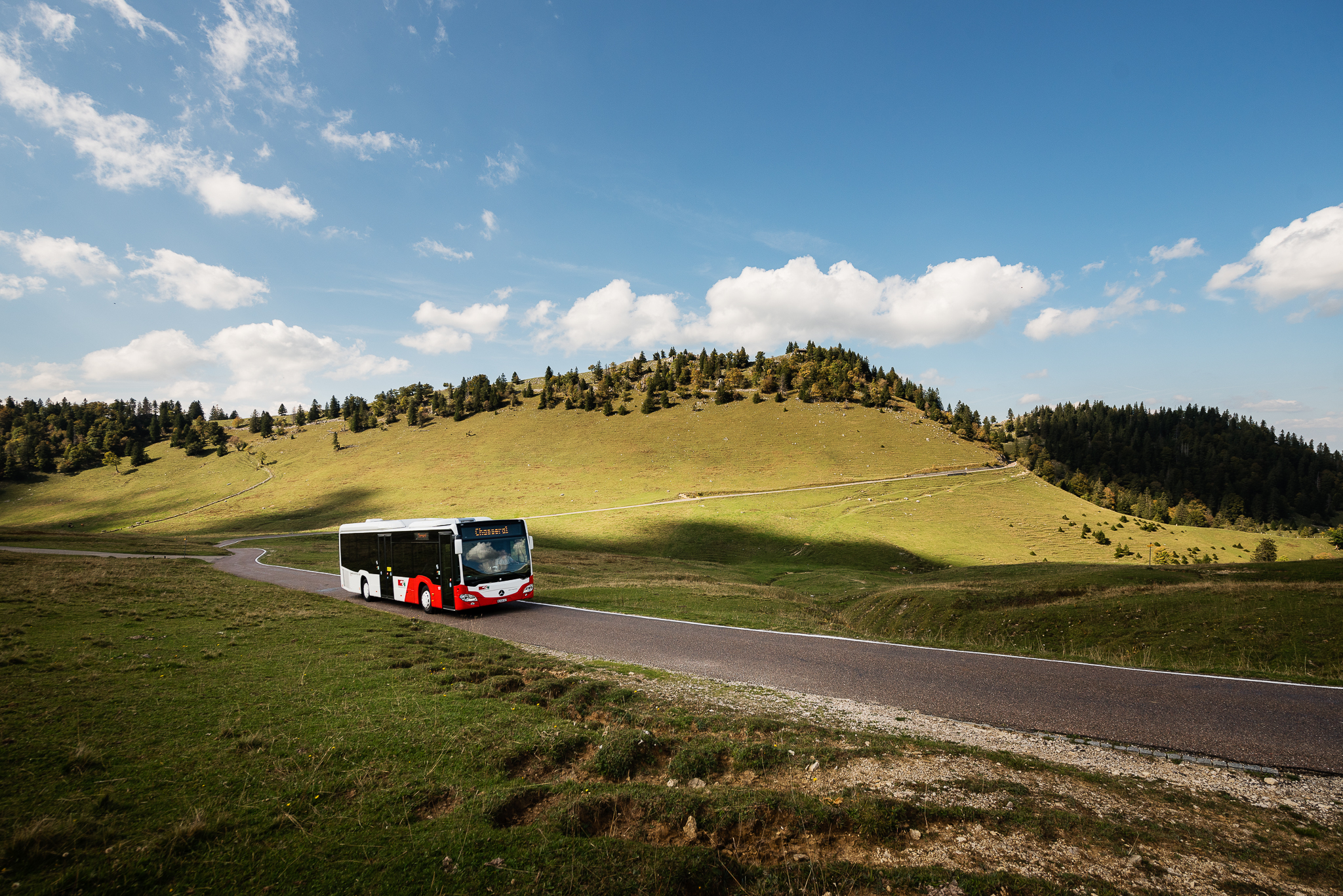 Mit dem Bus auf den Chasseral