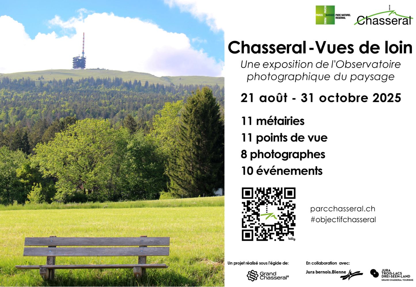 Projekt « Objectif Chasseral »: zehn Veranstaltungen in diesem Herbst